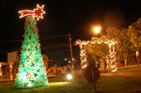 Inaugurao da iluminao de Natal.